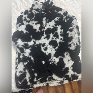 Black and White Fleece Jacket